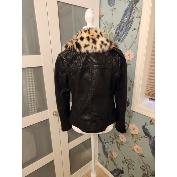 Guess Faux Leather Moto Jacket - S - Picture 5 of 7